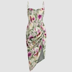 Cider Vibrant Multicolor Dress with Adjustable Straps Medium